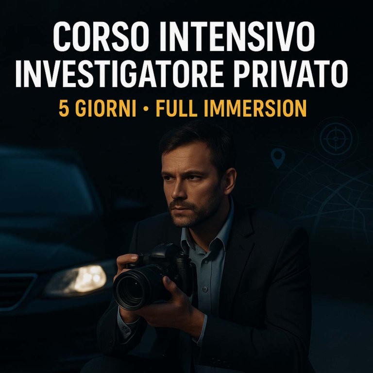 corso 5 giorni investigativo